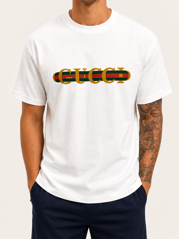 White Gucci – gold GUCCI view 1