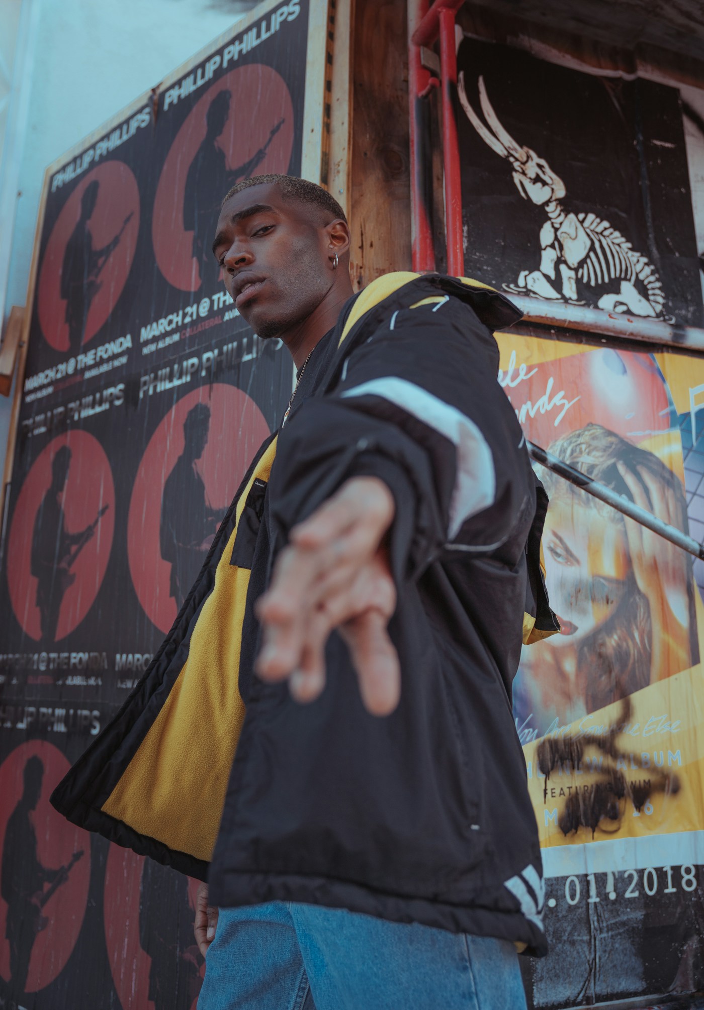 Male model wearing the new season collection